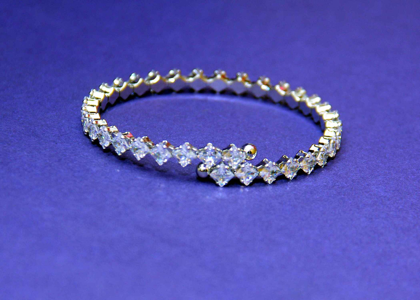 Adjustable Zircon Bangle