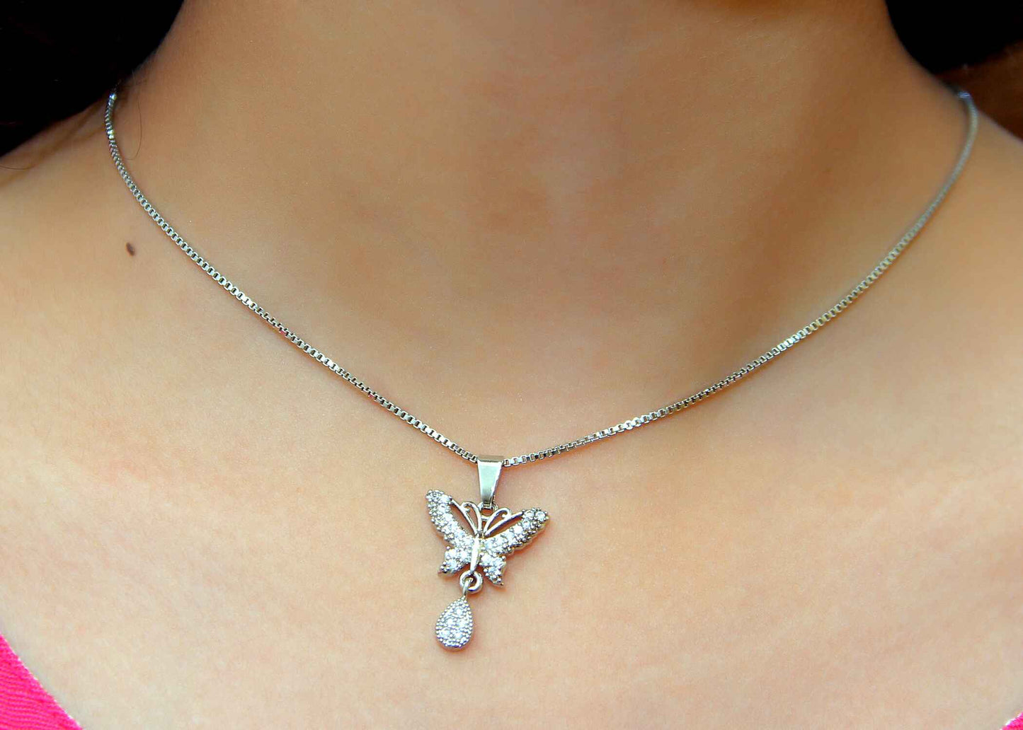 Elegant Butterfly Pendant Necklace