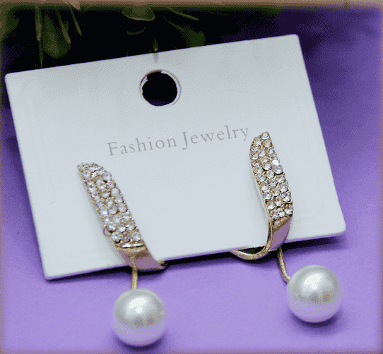 Crystal & Pearl Drop Earrings